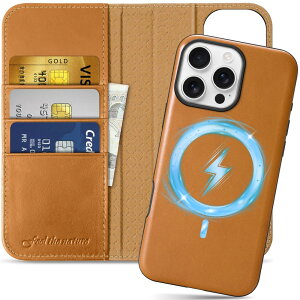 SHIELDON iPhone16 ProMax Ή蒠^P[X 2in1 {v OR ӂ 16 v}bNX gуJo[ Ռz J[h[ uX^h@\ }Olbg [RFIDubLO] S