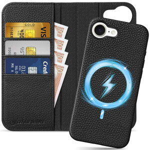 SHIELDON iPhone 16eΉ蒠^P[X 2in1 {v OR 16eΉ gуJo[ Ռz J[h[ uX^h@\ }Olbg [RFIDubLO] Sʕی ACz16e Ή X}