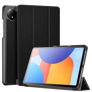 Nutmeg Xiaomi Redmi Pad SE 8.7�C���` �p�� �P�[�X �J�o�[ Redmi Pad SE 8.7�C���` �^�u���b�g�P�[�X �ϏՌ� �蒠�^ �I�[�g�X���[�v�Ή� 360�x�ی� �y�ʐ݌v�i�u���b�N�j