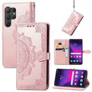 �ɓK�p����Galaxy S24 Ultra SCG26 SC-52E �P�[�X �蒠�^ �m�[�g�u�b�N�^�g�ѓd�b�ی�J�o�[���@�\�g�ѓd�b�z���X �^�[(�}���_�����[�Y�S�[���h)