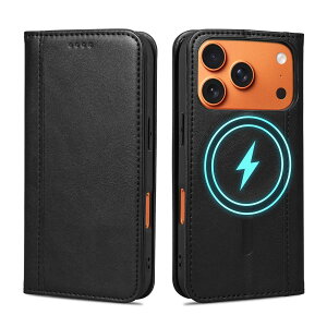 Rssviss iPhone 17 Pro �p �P�[�X �蒠�^ MagSafe�Ή� �J�[�h���[ �X�^���h�@�\ �ی� �A�C�t�H�� 17 Pro �X�}�z�P�[�X �����}�O�l�b�g ���z�^ �u���b�N