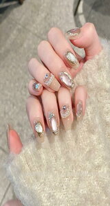 BIBII Nails lC`bv V[ Lbg t  3D 10 ł t ؍ lC 100% handmade nails JԂg finger suit Ńn[g  S[h p[ Lk  킢 V