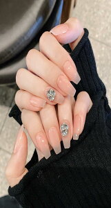 BIBII Nails���� �l�C���`�b�v �L�b�g �t���� ����3D�� finger suit �s���N�t�� �؍� �l�C 10���������F �����O ���� �t�����X��100% handmade nails �J��Ԃ��g���� �����ł� ���� ���킢�� �V���v�� 