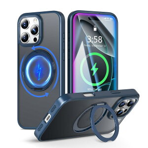 MINIKA iPhone 16 Pro Max �p �P�[�X Magsafe �Ή� 360�x��] �X�^���h�t�� ���@�\ �X�}�z�P�[�X ��Phone16ProMax �P�[�X �ČRMIL�K�i �ϏՌ� ���ϖh�~ �w��h�~ �}�O�Z�[�t �����O �}�O�l�b�g���� ���C�� ��