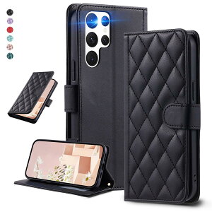 UnivoColors Galaxy S24 Ultra(SC-52E/SCG26) �L���e�B���O���U�[�� �蒠�^�P�[�X �G���K���g ����PU �}�O�l�b�g�J�� �J�[�h���[�@�\ �X�^���h�@�\ �t���S�ʕی� �����Y�ی� �X�g���b�v�t��(�u���b�N)
