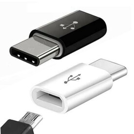 YOKELLMUX 2個セット USB Type Cアダプタ Micro USB(メス) to Type-Cアダプタ 変換コネクタ（56K抵抗使用） USBケーブル 新しいMacBook/LG G5 / HTC 10に対応 裏表関係なく挿せる 高速転送可能