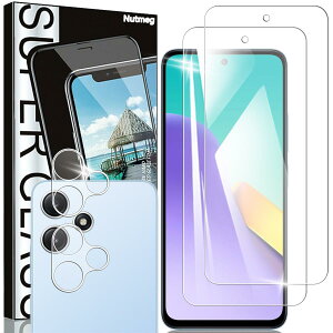 Nutmeg�y2���{2���zXiaomi Redmi 12 5G �p�� �K���X�t�B���� 2�� + Xiaomi Redmi 12 5G �p�� �J�����t�B���� 2���y���{���Ɏq�f�ސ��zRedmi 12 5G XIG03 �p�� �t�B���� ���h�~12 5g �p�� �ی�t�B���� �����K���X 