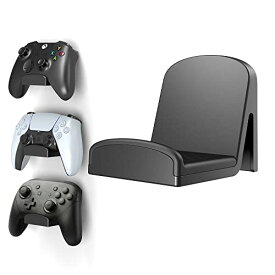 Cozycase コントローラー スタンド 壁掛け - コントローラー PC PS4 PS5 Switch Xboxなどに対応「超強力粘着/落下防止/貼り付け/滑り止めマット付き/粘着フック/横置き/机の下/デスク/おしゃれ」 ヘッドホン コントローラースタンド 収納 クランプ ゲーミング アクセサリー