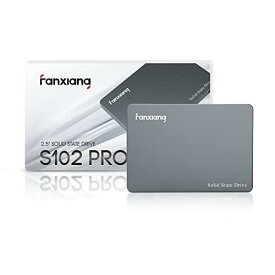fanxiang S102 Pro SSD 500GB SATA 2.5インチ内蔵ソリッドステートドライブ、最大560MB/s、SLCキャッシュ、3D NAND TLC、アルミニウム合金シェル、ラップトップおよびPCデスクトップと互換性あり