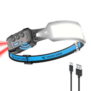 Smiling Shark wbhCg, yLED&ԃwbhCg 1zUSB[d 7{PxƖ 4000 mAh Ԏgp lZT[t IPX4h ho ނ oR U d Lv  ЊQ d œK