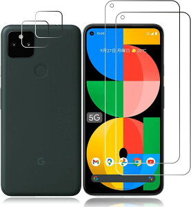 �y2+2������zFOR Google Pixel 5a (5G) �p�̃K���X�t�B�����i2�����j+ FOR Google Pixel 5a (5G) �p�̃J�����t�B�����i2�����j�����^ �d�x9H �w��h�~ ���{���Ɏq�� for Google Pixel 5a (5G) �Ή� �ی�t�B���� ��