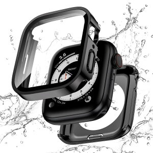 �y�t���J�o�[�ی�zKawoco �A�b�v���E�H�b�` �h�� �J�o�[ Apple Watch Series 10 �Ή� 46mm �P�[�X 2 in 1 �O��̕ی� ��d�\�� �ϏՌ� iWatch ��̌^ �P�[�X 46mm �u���b�N