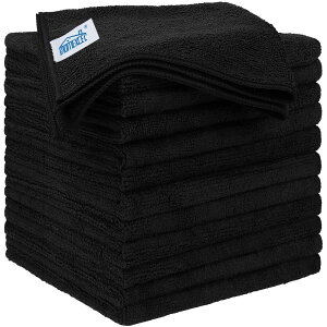 HOMEXCEL }CNt@Co[NX  12 z N[jONX ĝĉ R[eBO bNX zCȂǗp ԃ^I 32×32cm (ubN) Towel for Cars