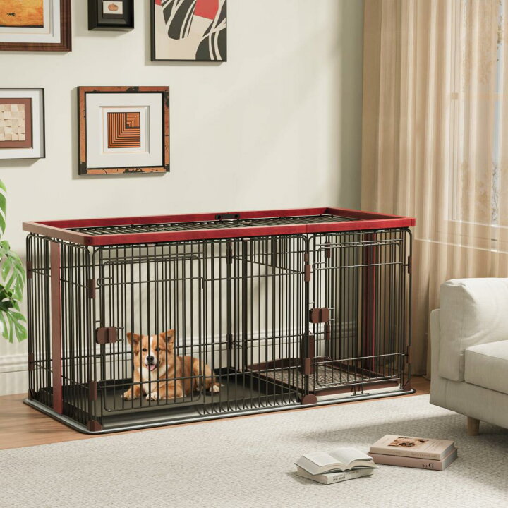 楽天市場】Petnniko 犬 ケージ ペットケージ 犬サークル 幅146×奥行68 
