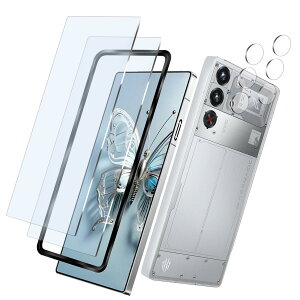 �Ή� REDMAGIC 10 Pro �K���X�t�B���� + REDMAGIC 10 Pro �J�����t�B���� REDMAGIC 10 Pro �p�̕ی�t�B���� ���͂�ی� �ڂ̔��y�� �\��t���ȒP �yREDMAGIC 10 Pro ��p�K�C�h�g�t���z�����z�� �C�A �h�~��