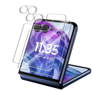 Ή Motorola Razr 50 Ultra KXtB 2 + Ή Motorola Razr 50 Ultra YیtB 2 Ή Motorola Razr 50 Ultra p̃tB tیtB Sʕی ϏՌ ɔ CA[ wh~ y