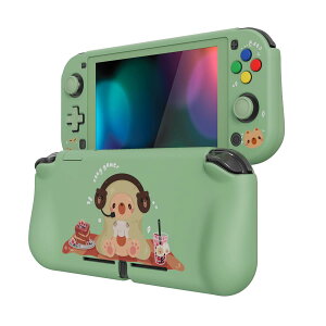 PlayVital ZealProtect Nintendo Switch Lite�ɑΉ��p�ی�V�F��(�p�^���f�U�C��)�ASwitch Lite�ɑΉ��p�l�ԍH�w�Ɋ�Â����f�U�C�������n�[�h�V�F���A�O���X�X�N���[���t�B�������X���b�g�J�o�[���{�^��