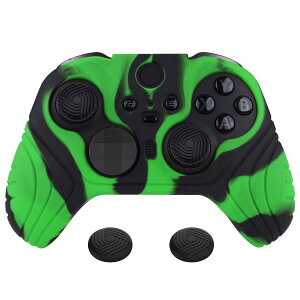 PlayVital Xbox Elite Wireless Controller Series 2 Core�ɑΉ��p�ی�J�o�[�A�\�t�g���o�[�X�L����T���X�e�B�b�N�L���b�v�J�o�[�t���y�O���[�����u���b�N�z