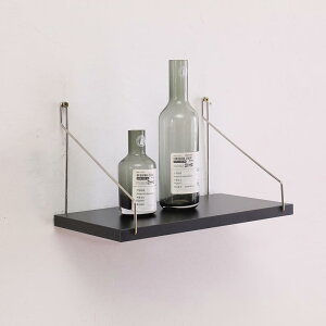 WXVOVXW ウォールシェルフ 壁を傷つけない ウォールシェルフ オープンシェルフ ウォールシェルフ 賃貸 壁 棚 壁掛け棚 吊り棚 取り付け簡単 DIY 棚 壁 飾り棚 (30cm 黒)