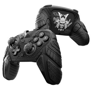 PlayVital Switch2 Pro�R���g���[���[�Ή� �V���R�����O���b�v�J�o�[ ����~�ߎd�l �X�C�b�`2�v���R���Ή��w�ʃ{�^���L���b�v&�T���X�e�B�b�N�L���b�v���X�e�b �J�[�t��-Samurai Armor�y�u���b�N�z