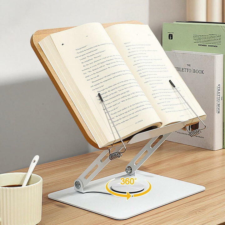 楽天市場】ブックスタンド 読書台 360度回転 書見台 ipadスタンド 学習 