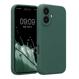 kwmobile �X�}�z�P�[�X Apple iPhone 16�Ή� �P�[�X - TPU �V���R�� �J�o�[ �ϏՌ� ���h�~ - �t�H�� �X�g�O���[��
