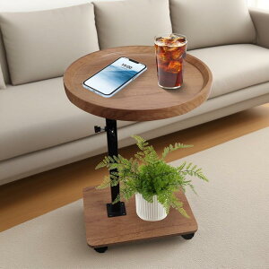 FYY サイドテーブル 昇降式 キャスター付き 【 介護テーブル】可動式 360度自由回転 高さ調整45〜80cm ベッドサイド コの字型 安定 耐荷重がいい 耐久性 小型 省スペース おしゃれ 組立簡単 移