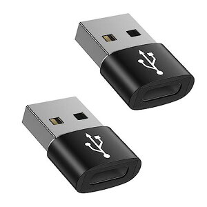 USB Type-C ϊA_v^ USB ^CvC iXj To USB 2.0iIXj ϊ [ QC3.0 }[dEf[^]] Windows 10 / Mac OS MacBook iPad Pro iPhone 13/12/11 Pro MaxȂǂɑΉ (2ZbgEubN)
