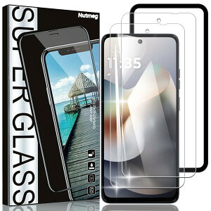 Nutmeg�y�K�C�h�g�t�� 2���Z�b�g�zMoto G66J 5G/MOTO G66Y 5G/Motorola G66Y 5G �K���X�t�B�����y���{���Ɏq�f�ސ��z���g���[�� G66J/���g���[�� g66y �t�B���� Moto G66J 5G �ی�t�B���� �����K���X �d�x9H ����