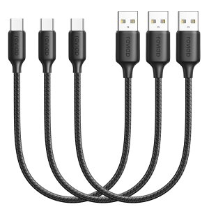 RAVIAD USB Type C P[uy0.5m/3{Zbgz^Cvc P[u 3A }[d QuickCharge3.0Ή USB2.0Ki USB-A to USB-C R[h ϋviC҂ iPhone 16/15ProMAX,iPad Pro,SamsungGalaxyS24/S23/S22/S21/S20,Sony,Pixel,^