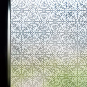 DUOFIRE 窓ガラス目隠しフィルム 目隠しシート 窓 フィルム 水で貼る 剥がせる 断熱遮熱 結露防止 uvカット 窓 めかくしシート 窓用 フィルム 浴室 風呂 玄関 飛散防止 (北欧柄 60 x 200cm)