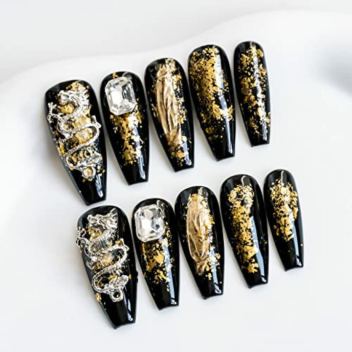楽天市場】Sun&Beam Nails 手作り ネイルチップ ミディアム ロング  