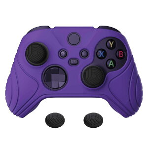 eXtremeRate PlayVital Samurai��Xbox Series X/S�R���g���[���[�ɑΉ��p�A���`�X���b�v�V���R�[���J�o�[�X�L���A�u���b�N�̐e�w�O���b�v�L���b�v�t���AXbox Core���C�� ���X�R���g���[���Ή��p�\�t�g��