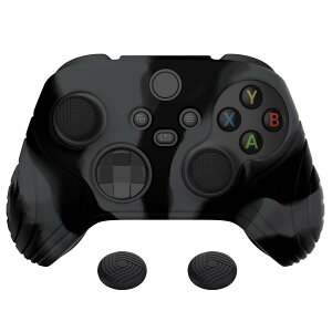 eXtremeRate PlayVital Samurai��Xbox Series X/S�R���g���[���[�ɑΉ��p�A���`�X���b�v�V���R�[���J�o�[�X�L���A�u���b�N�̐e�w�O���b�v�L���b�v�t���AXbox Core���C�� ���X�R���g���[���Ή��p�\�t�g��