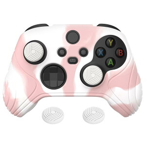 eXtremeRate PlayVital Samurai��Xbox Series X/S�R���g���[���[�ɑΉ��p�A���`�X���b�v�V���R�[���J�o�[�X�L���A�u���b�N�̐e�w�O���b�v�L���b�v�t���AXbox Core���C�� ���X�R���g���[���Ή��p�\�t�g��