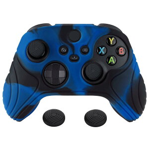 eXtremeRate PlayVital Samurai��Xbox Series X/S�R���g���[���[�ɑΉ��p�A���`�X���b�v�V���R�[���J�o�[�X�L���A�u���b�N�̐e�w�O���b�v�L���b�v�t���AXbox Core���C�� ���X�R���g���[���Ή��p�\�t�g��