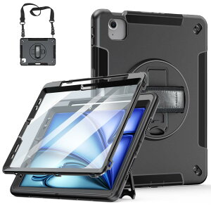 Miesherk iPad Air 11C` P[X M3/M2@ ipad air 6/7 11C`ɑΉ iPad Air یP[X ϏՌ v ho 360°]X^h Jbg y[ Pencil Pro/USB-CΉ nhV_[Xgb