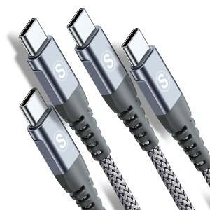 USB Type C �P�[�u���y6m/2�{�Z�b�g�z PD�Ή� 65W�}���[�d Sweguard USB-C to USB-C �P�[�u�� �^�C�vc �[�d iPhone 17/16/15 Pro Max,iPad Pro/Air/mini6,MacBook,Samsung Galaxy S25/S24/S23/S22/S21/S20,Sony,Xiaomi,Pixel��Type-c�@��Ή� (