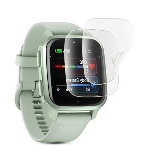 FOR GARMIN(�K�[�~��) Venu Sq 2/Venu Sq 2 Music �t�B���� GARMIN Venu Sq 2 �p �ی�t�B���� �ȖʑΉ� ���˒ጸ �A���`�O���A �t�B ���� ��TPU�f�� �h�C�A �h�w�� Venu Sq 2 Music �t�B�����y2���Z�b�g�z