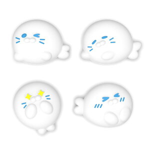 PlayVital Switch 2 �Ή� �e�w�O���b�v�L���b�v 4�Z�b�g ? �X�C�b�`2�Ή����킢���V���R�����X�e�B�b�N�J�o�[ Joycon2�p �ϋv������ �y�L���[�e�B�[�A�U���V���z