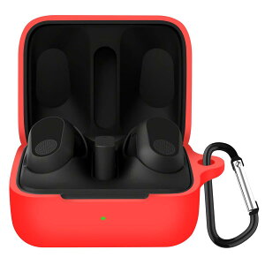 ANYOI �Ή� Sony wf-g700n �P�[�X ���ɔ� �t��V���R���f�� LED�� �ϏՌ� �h�� �h�o �y�ʃf�U�C�� ���C�� ���X�[�d�Ή� ���h�~ �����h�~ �V���v���X���� �J���r�i�t��(���b�h)