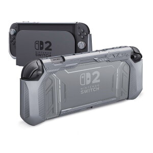 PlayVital METEOR Nintendo Switch 2�i20 25�j�Ή�TPU���\�t�g�ی�P�[�X�J�o�[ �h�b�N�Ή� �e�w�O���b�v�t�� �ϏՌ� ����~�� �L�Y�h�~�y�O���[�z