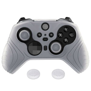 PlayVital Xbox Elite Wireless Controller Series 2 Core�ɑΉ��p�ی�J�o�[�A�\�t�g���o�[�X�L����T���X�e�B�b�N�L���b�v�J�o�[�t���y�N���A�z���C�g�z