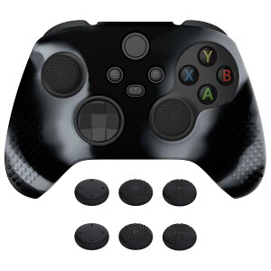 eXtremeRate PlayVital 3D Studded��Xbox Series X/S�R���g���[���[�ɑΉ��p�A���`�X���b�v�V���R�[���J�o�[�X�L���A�����e�w�O���b�v�L���b�v6�t���AXbox Core���C�� ���X�R���g���[���Ή��p�\�t�g���o