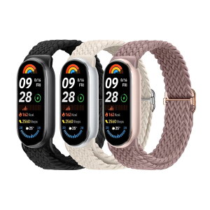 [AGUPERFIT] �R���p�`�u�� Xiaomi Smart Band 10/9/8 �o���h - 3�{�Z�b�g�A�G���K���g�ŉ��K�ȃi�C�����҂ݐL�k���x���g ���i�K�ɒ����ȃX�e�����X�X�`�[�����[�v�t�� �X�|�[�c�x���g Mi Band 10/9/8 ����