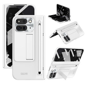 Miimall �Ή� Pixel 10 Pro Fold �y���t�� ���΂ݖh�~ �g�уP�[�X �X�^���h �����K���X �S�ʕی� �X���� �X�}�z�P�[�X �y�� �ϏՌ� case �O�[�O�� �s�N�Z��10�v�� �t�H�[���h �P�[�X �w��h�~ �q���W��
