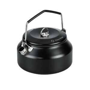 Thous Winds キャンプケトル アウトドア ケトル やかん ポット 直火 ステンレス 軽量 1-2人用 1.0L メッシュ収納袋付き ブラック