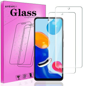 �y2���p�b�N�zFOR Redmi Note 11/11S �p�̃K���X �t�B���� FOR Redmi Note 11/11S �p�̋����ی�K���X FOR Redmi Note 11/11S �p�̉t���ی�t�B���� �y���{���Ɏq�f��AGC���i �d�x9H �C�A�[����U�h�~ �����ߗ� 