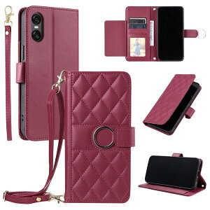 Vokpok Sony Xperia 10 VI �P�[�X �蒠�^ �G�N�X�y���A 10 VI ���z�^ �P�[�X ����PU���U�[ ������� Xperia 10 VI SO-52E/SOG14�P�[�X �蒠�^ ���̓}���`�J�[�h���[ ���x���g�A�΂ߌ��x���g���p �G�N�X�y��