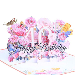 40 o[Xf[J[h 3D |bvAbvo[Xf[J[h a  J[h ⃁bZ[WJ[ht nbs[o[Xf[J[h HAPPY BIRTHDAY Mtg J[h jJ[h O[eBO